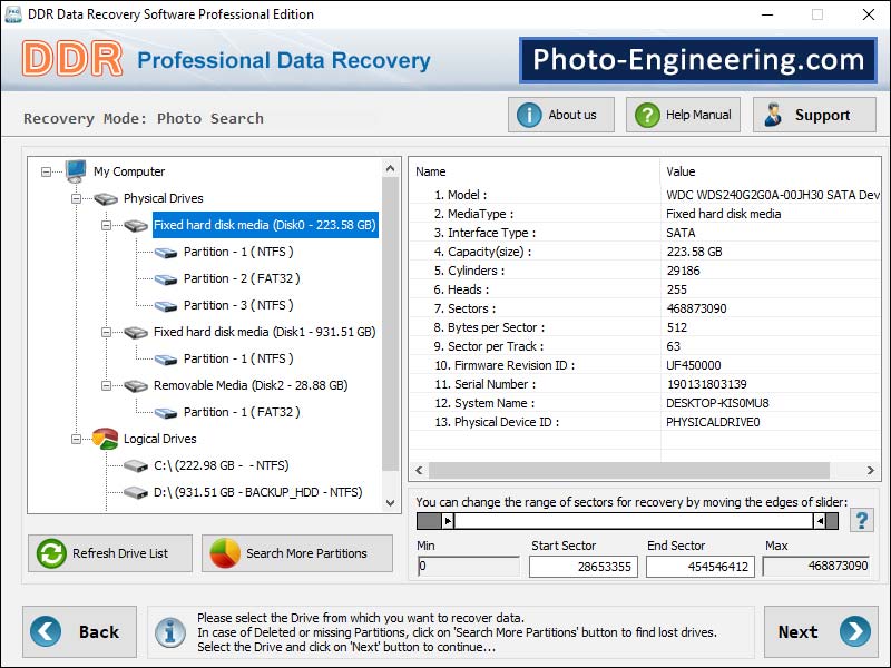 Contact for Photo Recovery software